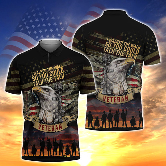 FUNSTUFFPRINT   Talk The Talk Polo Shirt Size S-5XL