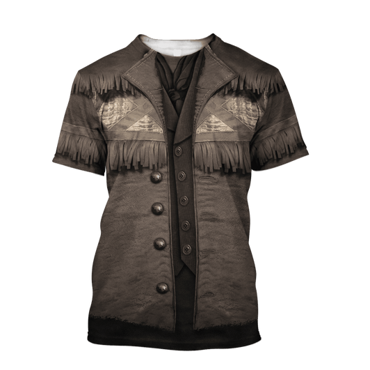 FUNSTUFFPRINT American Cowboy Shirt 3D Cosplay Deluxe T Shirt Special Cowboy 3D T-shirt
