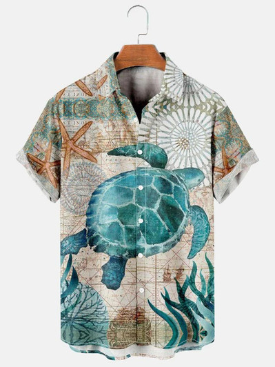 Turtle Casual Men's hawaiian Shirt for men and women