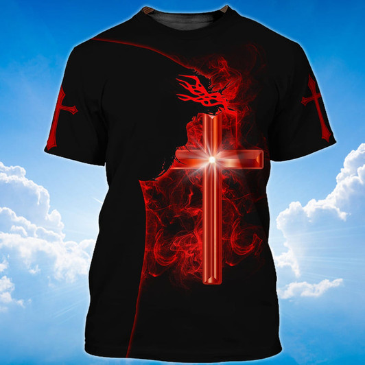 FUNSTUFFPRINT I Would Rather Stand With God T Shirt Coolspod 3D T-shirt