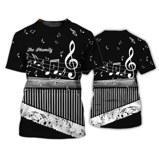 FUNSTUFFPRINT The Phamily Chime Bar 3D Tshirt 3D T-shirt
