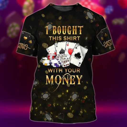 FUNSTUFFPRINT Pocker 3D All Over Printed Shirts, Casino Men Shirt, Casino Shirt, Gift For Pocker 3D T-shirt