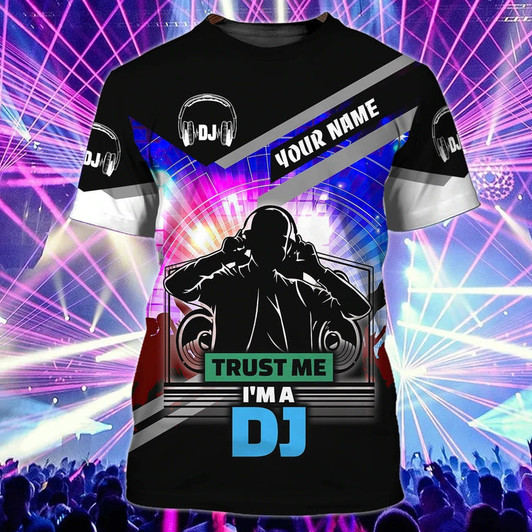 FUNSTUFFPRINT Personalized 3D Full Print T Shirt For Dj And Musican, This Dj Is Taking Requests Shirts, Dj Shirt 3D T-shirt