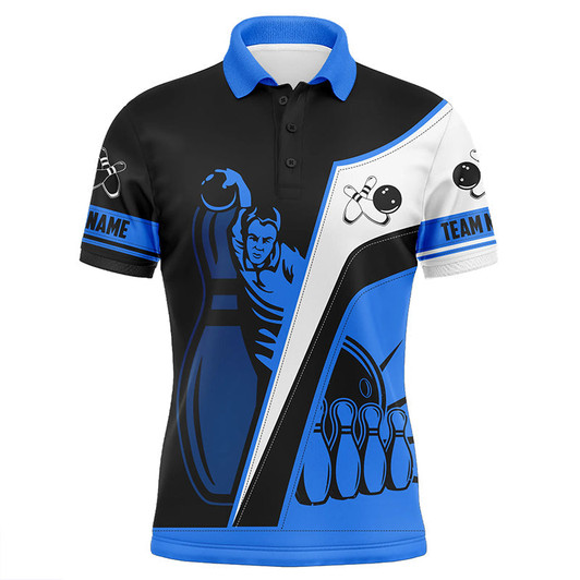 FUNSTUFFPRINT Custom Mens polo bowling shirts, Personalized men's bowling jerseys, bowling team jerseys multicolor  Polo Shirt Size S-5XL