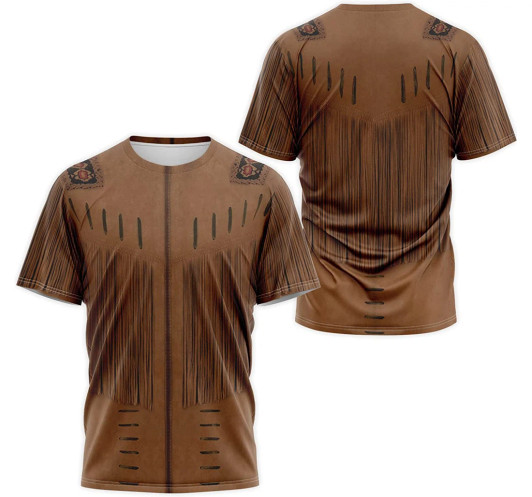 FUNSTUFFPRINT Personalized T-Shirt, Hoodie - Native American Tribal Indians Costume 3D Printed 3D T-shirt