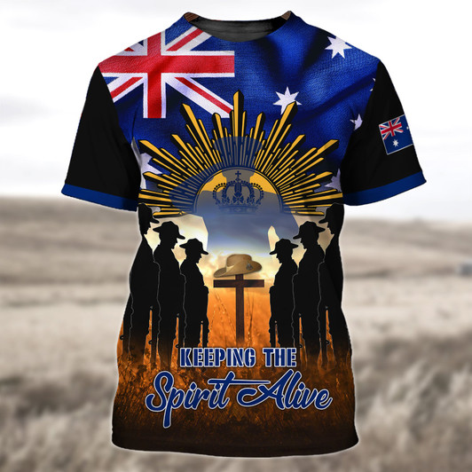 FUNSTUFFPRINT Keeping The Spirit Alive 3D Tshirt 362 Tad 3D T-shirt