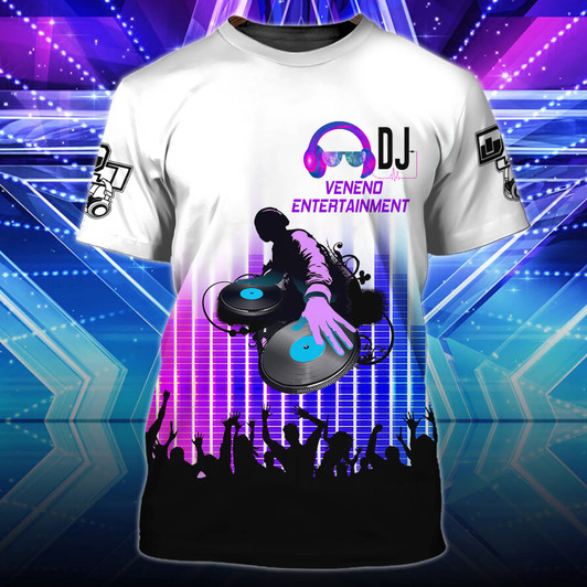 FUNSTUFFPRINT DJ - 3D Tshirt 3D T-shirt