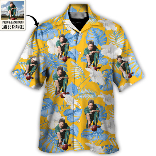 Custom Lawn Bowling You Want Tropical Style Custom Photo - Hawaiian Shirt - Personalized Photo Gifts