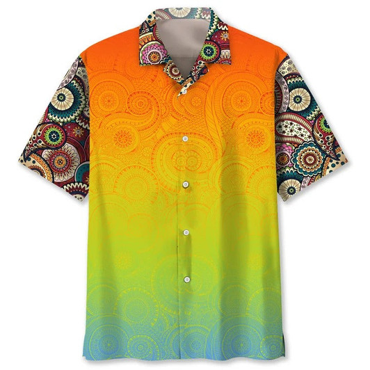 Hippie Bohemian Hawaii Shirt, 3D All Over Print Hawaiian Hippie Shirt, Hippie Gifts For Him, Her, Hawaiian Hippie