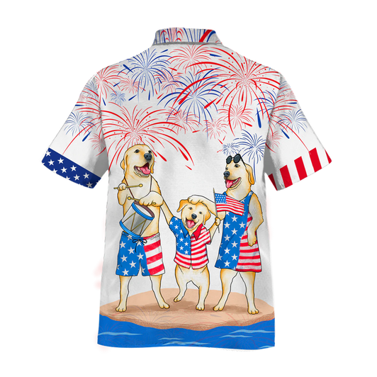 3D Full Printed Shih Tzu Hawaiian Shirts For Independence Day, Dog Hawaii Aloha Beach Shirts For Him Her