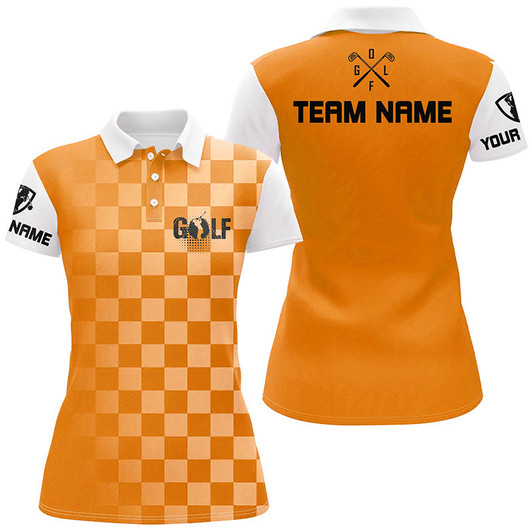 Custom Womens Golf Polos Shirts Custom Funny Ladies Golf Shirts, Women Golf Clothes | Orange Nqs5512