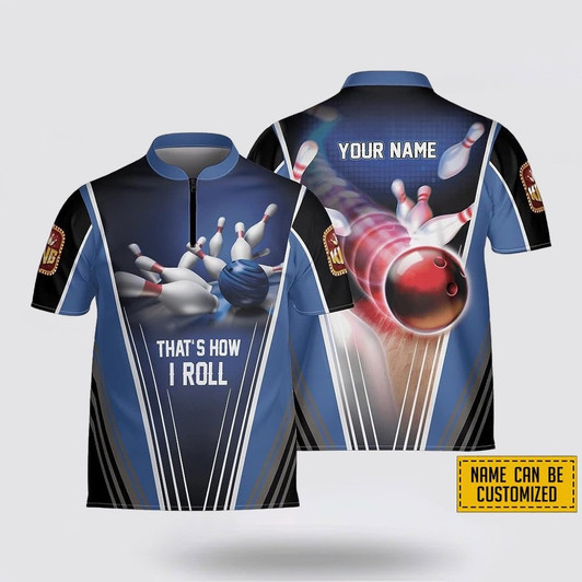 Custom Personalized That’s How I Roll Bowling Jersey Shirt – Perfect Gift for Bowling Fans
