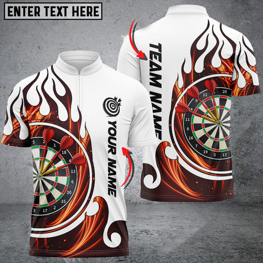 Custom Fire Blaster Darts Multicolor Option Personalized Name 3D Shirt, Gift for Dart Player, Dart Jersey Shirt