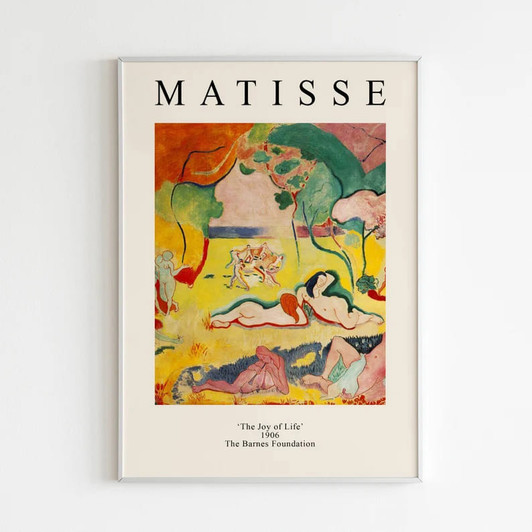 Matisse Poster, The Joy Of Life The Barnes Foundation Poster and Canvas