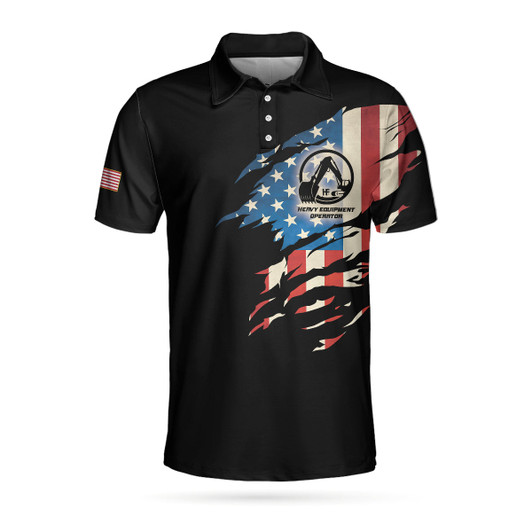 Skull Heavy Equipment Operator American Flag Men Polo Shirt, Heavy Equipment Operator My Craft Allows Me To Operate Anything Polo Shirt, Best Gift For Men