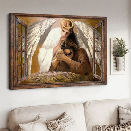 Angel Poster, Jesus Christ, God Poster, Window Decor Poster and Canvas