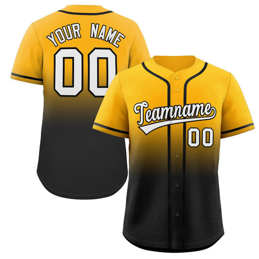 Custom Personalized Baseball Jersey Shirt, 3D All Over Print Gradient Color Design Custom Name Team Number, Idea Baseball Shirt for Fan