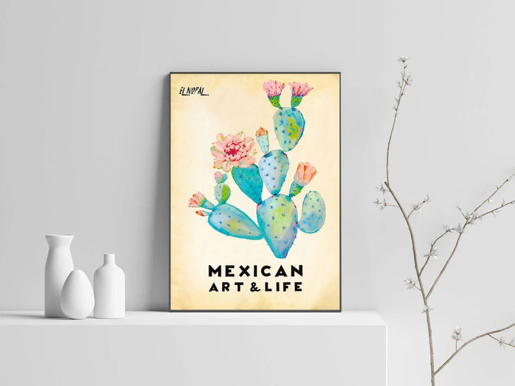 Mexican Art And Life, Poster Decor, Wall Poster Poster and Canvas