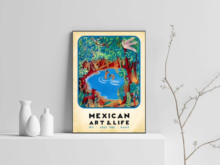 Mexican Art And Life, July 1838, Poster Decor Poster and Canvas