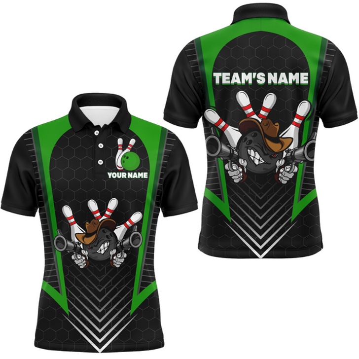 Custom Funny Bowling Cowboy Multicolor Option Customized Name 3D Shirt, Gift for Bowling Lovers
