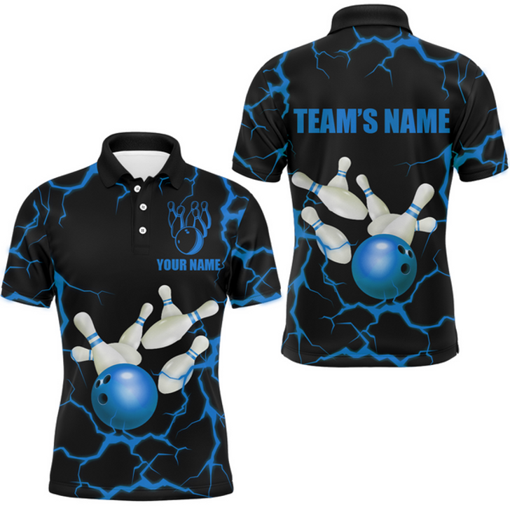 Custom American Bowling Thunder Multicolor Option Customized Name 3D Shirt, Gift for Bowler