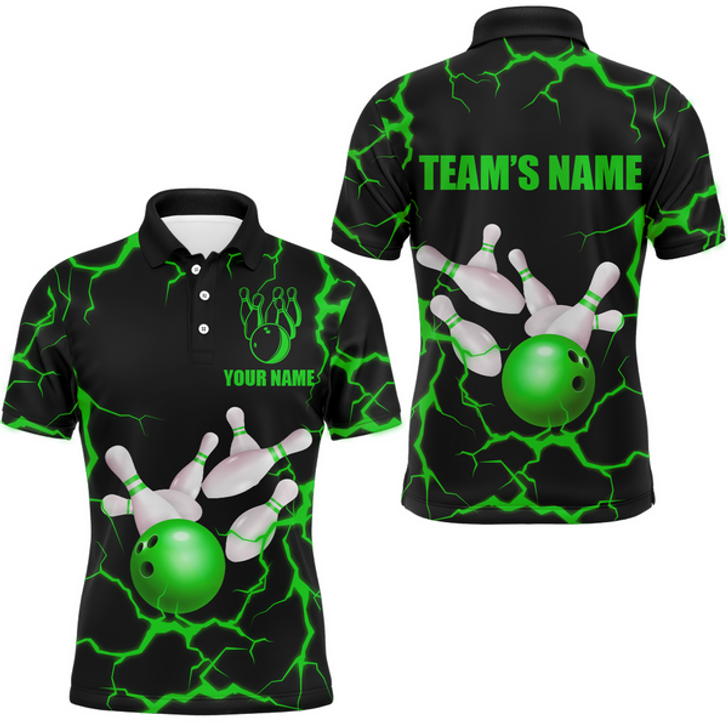 Custom American Bowling Thunder Multicolor Option Customized Name 3D Shirt, Gift for Bowler