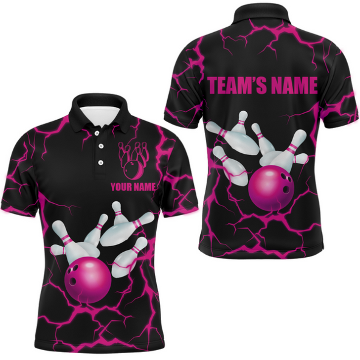 Custom American Bowling Thunder Multicolor Option Customized Name 3D Shirt, Gift for Bowler