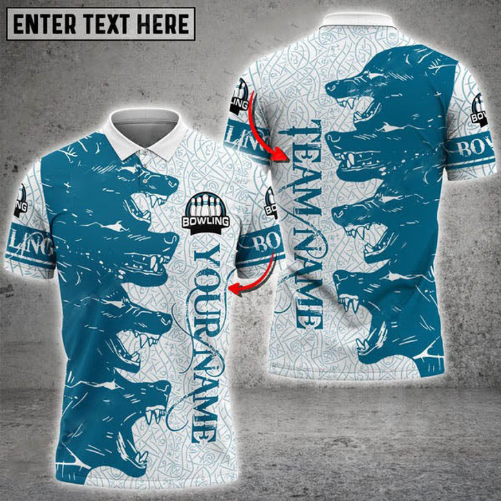 Custom Wolf Bowling And Pins ( Multicolor Option ) Customized Name 3D Shirt, Gift for Bowling Lovers