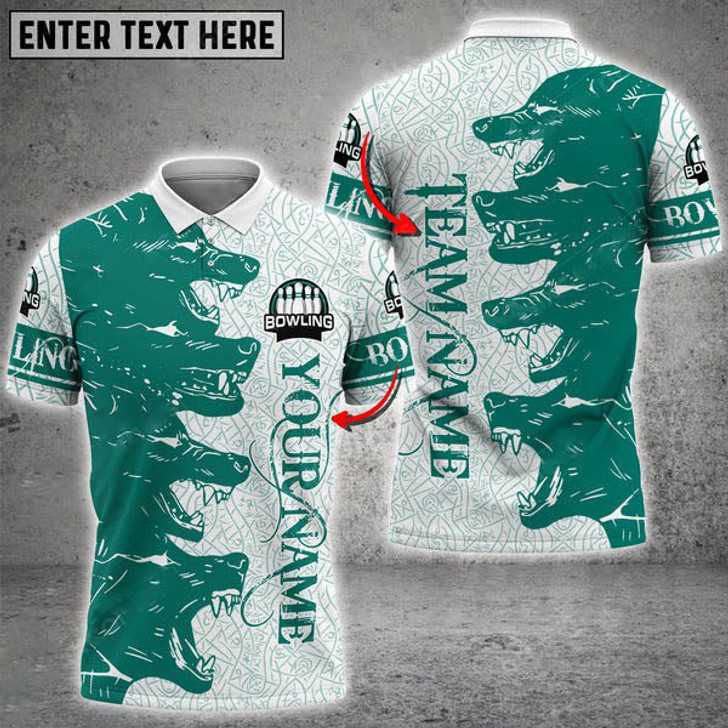 Custom Wolf Bowling And Pins ( Multicolor Option ) Customized Name 3D Shirt, Gift for Bowling Lovers