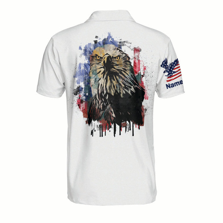 Custom 3D All Over Print Eagle American Polo Shirt For Men Independence Outfit