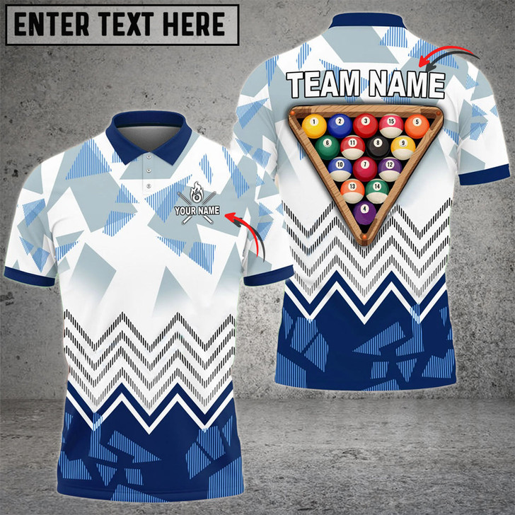 Custom Billiards Ball 8 Rack Upside Down Multicolor Option Personalized Name, Team Name Unisex Shirt