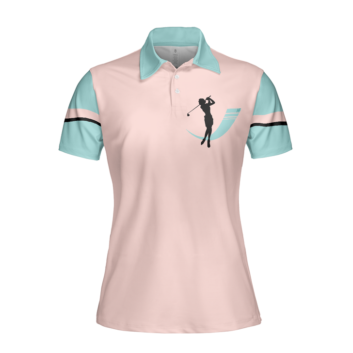 Do Not Make Me Use My Golfer's Voice Golf Short Sleeve Women Polo Shirt, Cool Golf Shirt For Ladies, Unique Female Golf Gift, Best Gift For Women Golfers