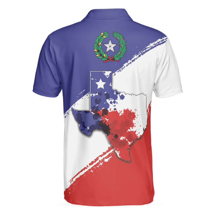 Texas Flag All Over Print Polo Shirt For Golf, Texas Map And Flag Polo Shirt, Texas Proud Shirt For Men - Perfect Gift For Men, Golfers