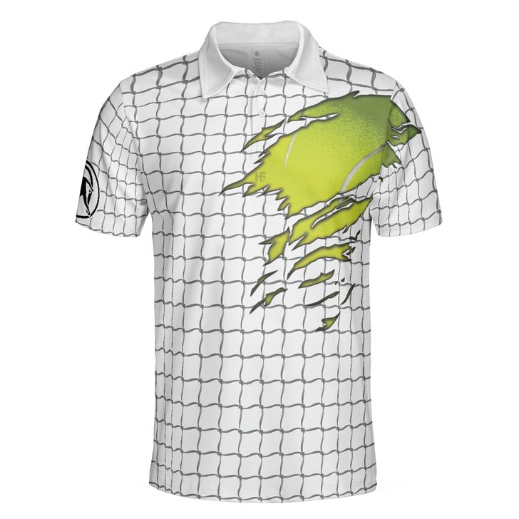 Tennis Men Polo Shirt, Check Pattern Short Sleeve Tennis Print Shirt, Gift For Stylish Tennis Players - Best Polo Shirt For Men, Tennis Players