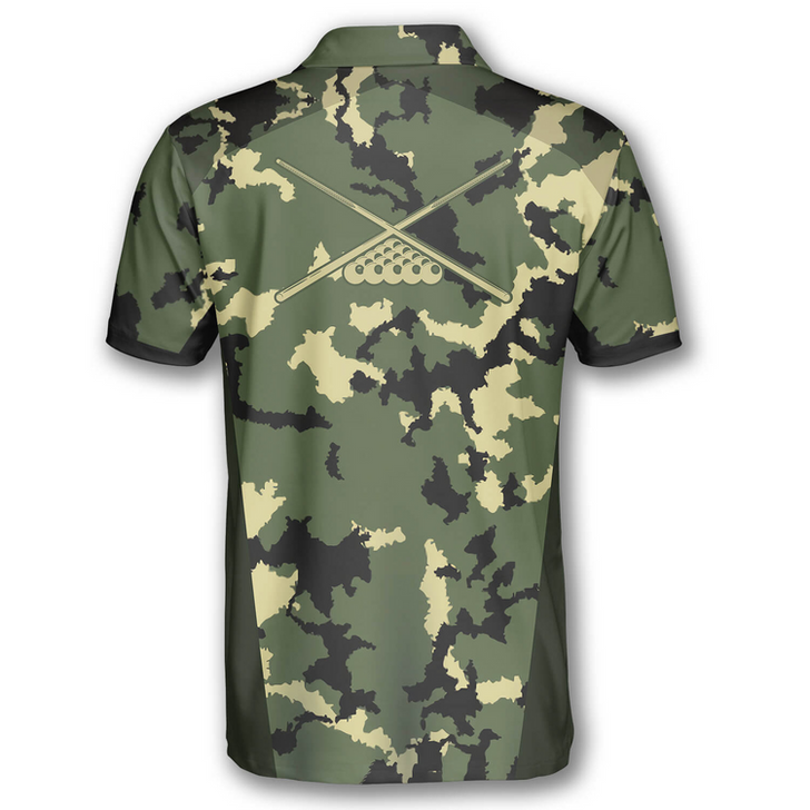 Custom Billiard Camouflage Custom Billiard Shirts for Men, Gift for Team Billiard, Billiard Lover