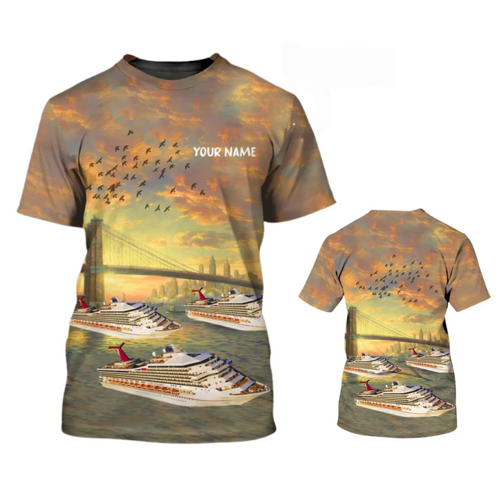 Custom Personalized 3D All Over Printed Cruise Tshirts, Cruise T Shirt Designs, Cruise Lover Gift