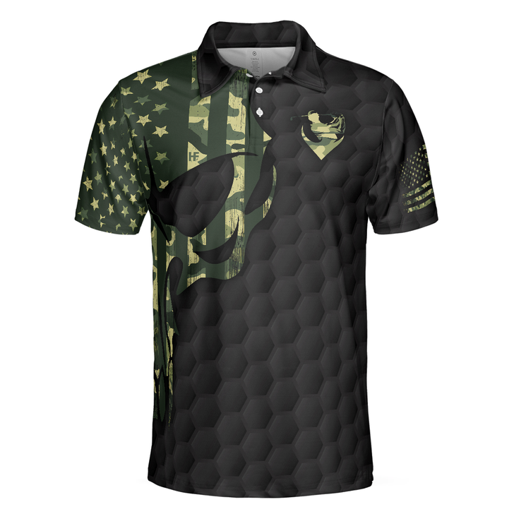 Golf Men Polo Shirt, I Only Play Golf On Days That End In "Y" Polo Shirt, Skull American Flag Golf Shirt For Men, Gift For Golfers