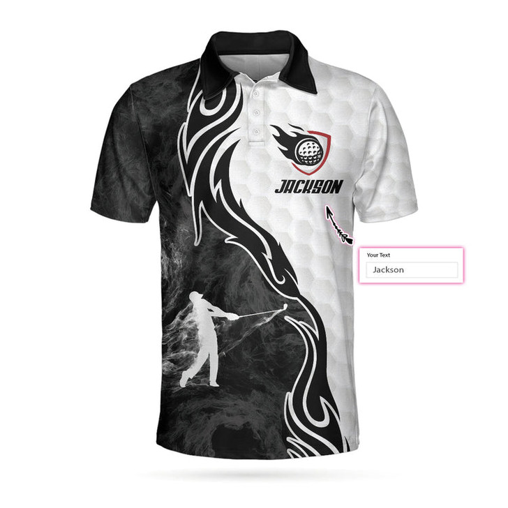 Custom A Golf Player Illustration Custom Polo Shirt, Personalized Polo Shirt For Golf, Best Golf Shirt For Men Coolspod