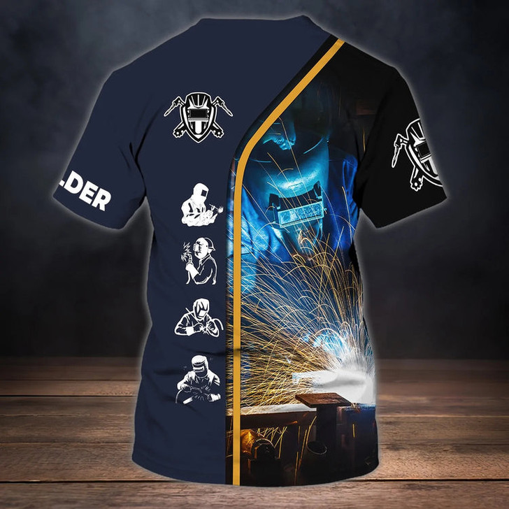 Custom Personalized Cool Welder T Shirt, 3D All Over Printed Best Shirts For Welder, Welding Shirt