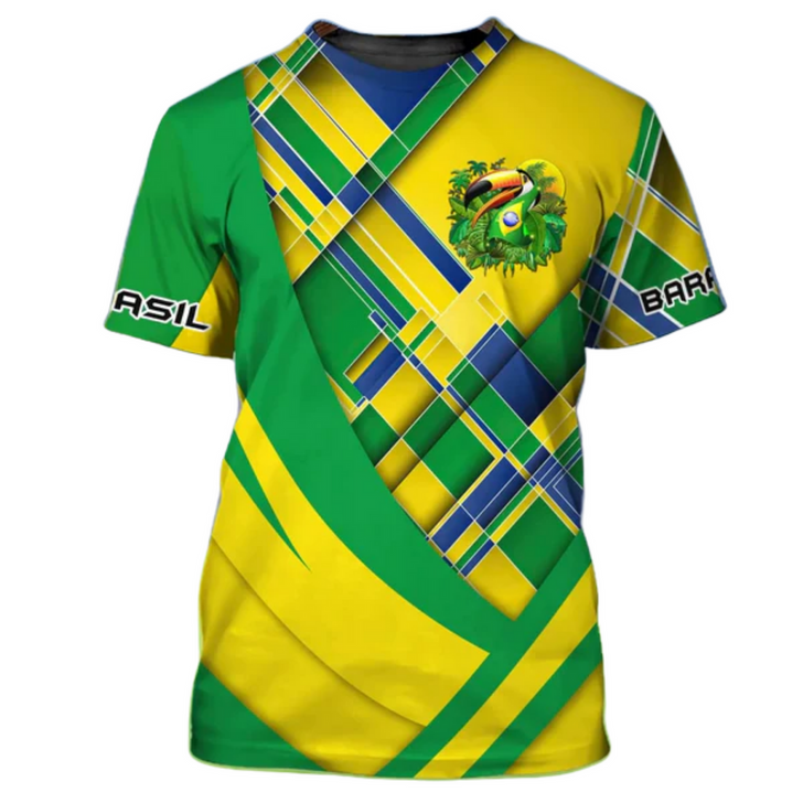 3D T Shirt For Brasil Soccer Fan, Brazil WC 2022 Shirts Men Women, Support Brazil Football Shirt
