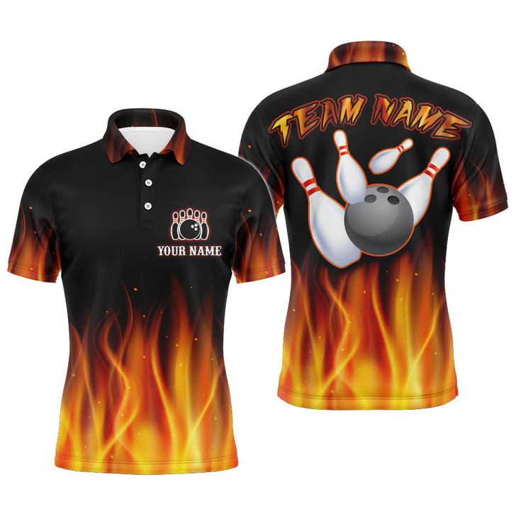 Personalized Bowling Shirts Custom Bowling Team Jersey Bowling Polo Shirt for Men