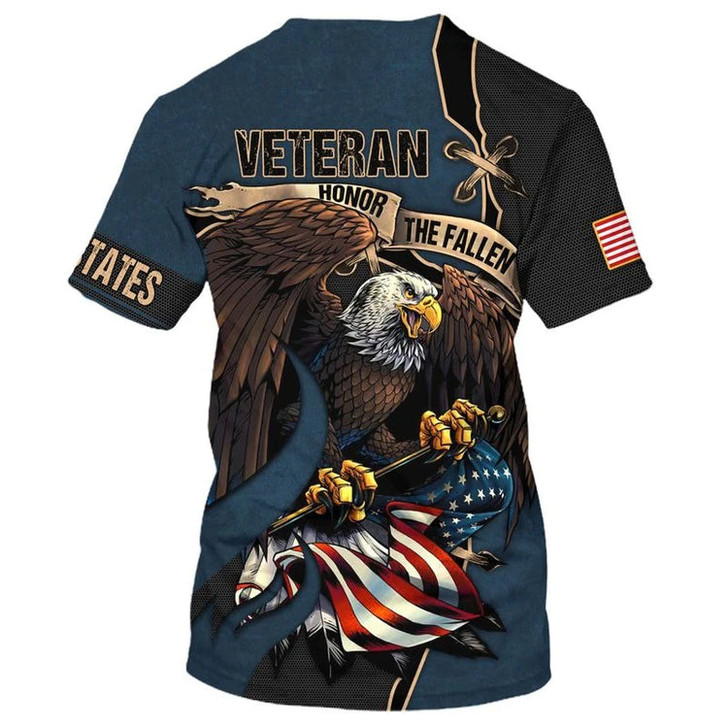 3D Us Army Veteran Soldier Full Print Shirt, Present To A Veteran, Eagle American Flag Independence Day 3D Hoodie, Hawaii Shirt