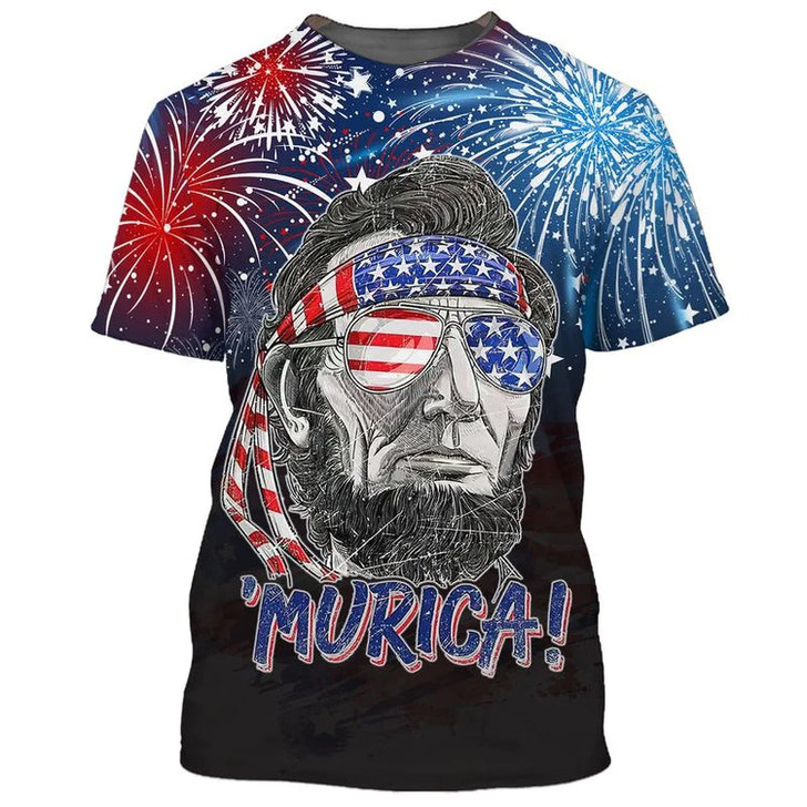 3D All Over Print Cool American Murica Shirt, Independence Day Usa Aloha Beach Shirt, 4Th Of July Hoodie Full Print