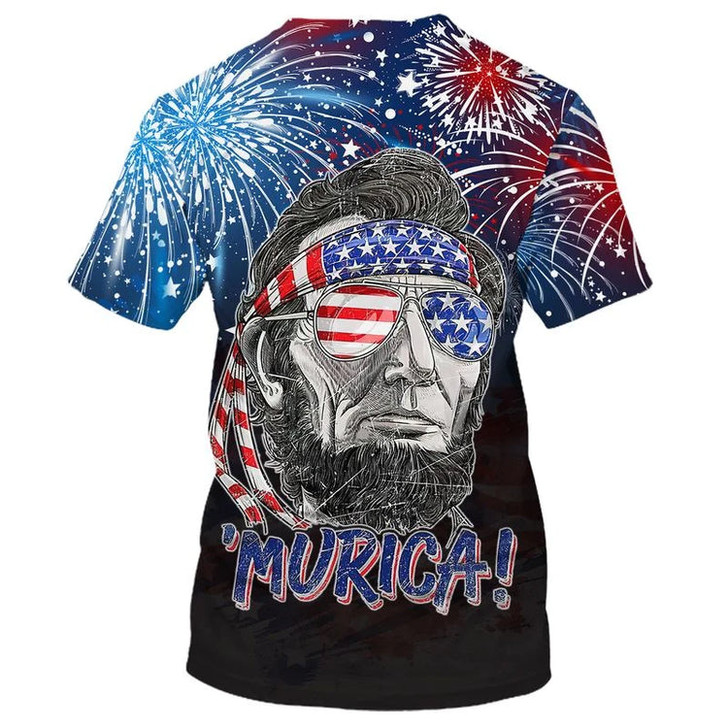 3D All Over Print Cool American Murica Shirt, Independence Day Usa Aloha Beach Shirt, 4Th Of July Hoodie Full Print