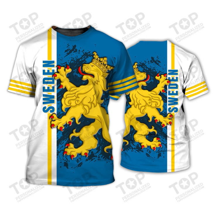 Sweden v11Sweden 3D All Over Print  Tshirt