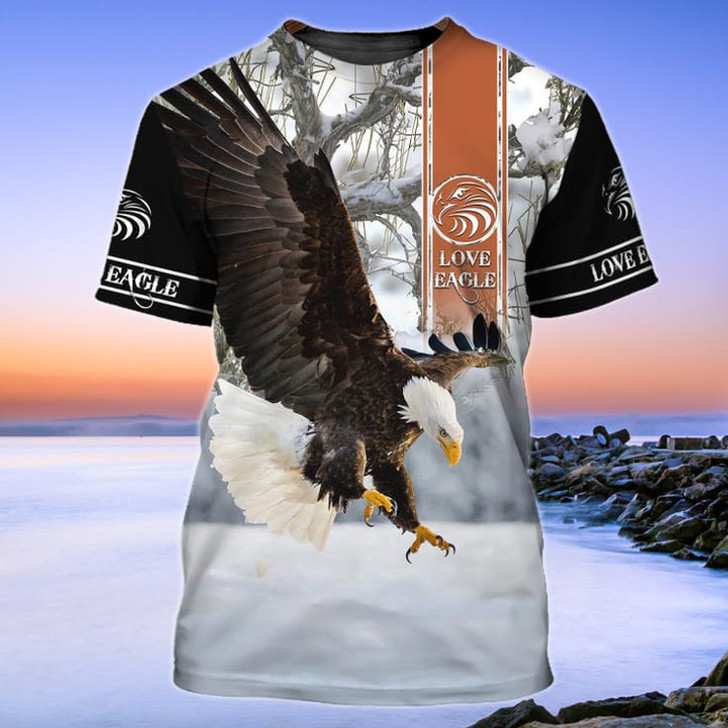 Eagle Snow 3D All Over Print  Tshirt