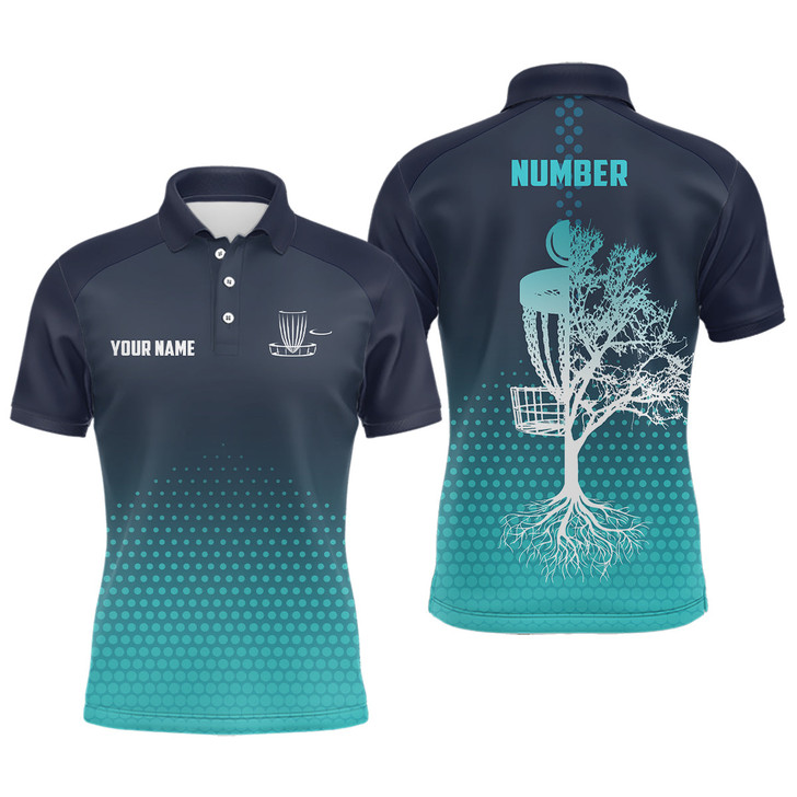 Personalized Mens Disc Golf Polo Shirt Hive Custom Number Disc Golf Tops For Men Disc Golf Basket