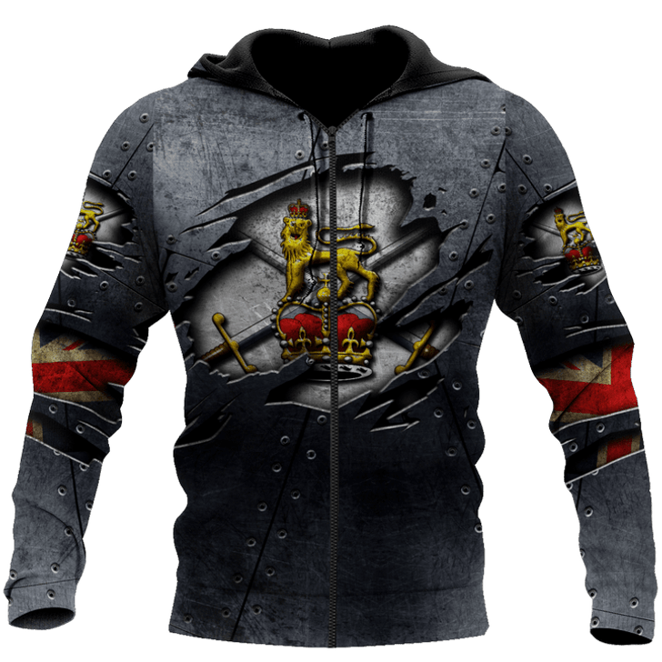 FUNSTUFFPRINT Zip Hoodie Bristish Army 3D Baseball Jacket Hoodie and Zip Hoodie