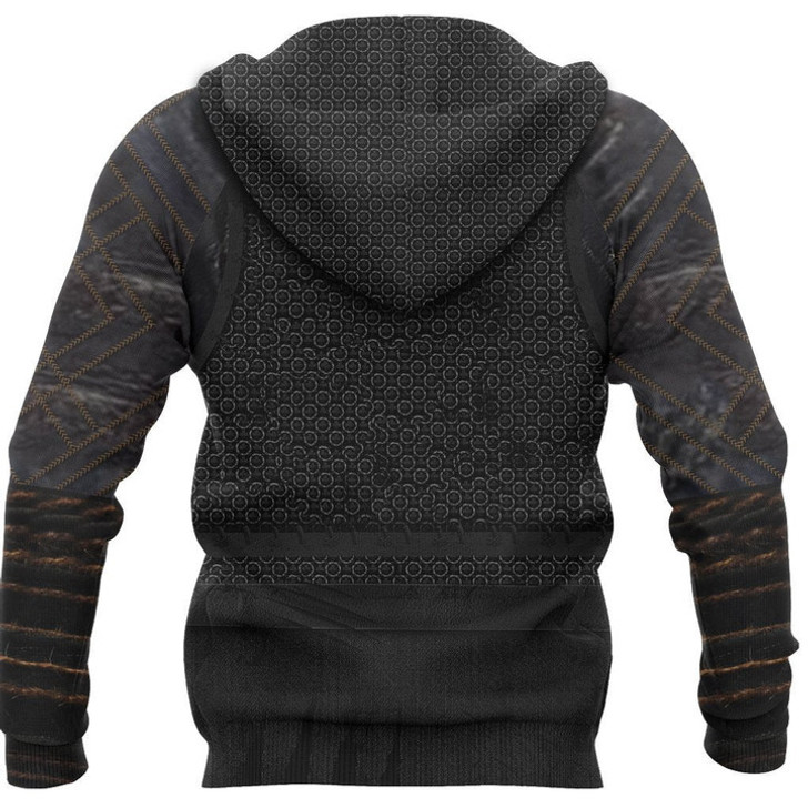 FUNSTUFFPRINT  Printed Vikings New Raven Armour 3D Baseball Jacket Hoodie and Zip Hoodie