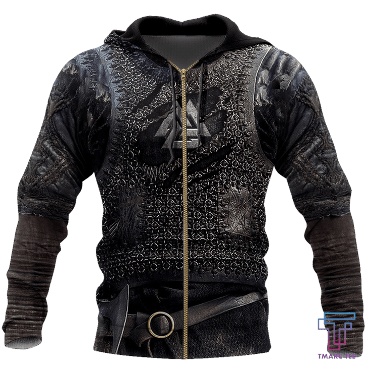 FUNSTUFFPRINT - Vikings Armor  3D Baseball Jacket Hoodie and Zip Hoodie